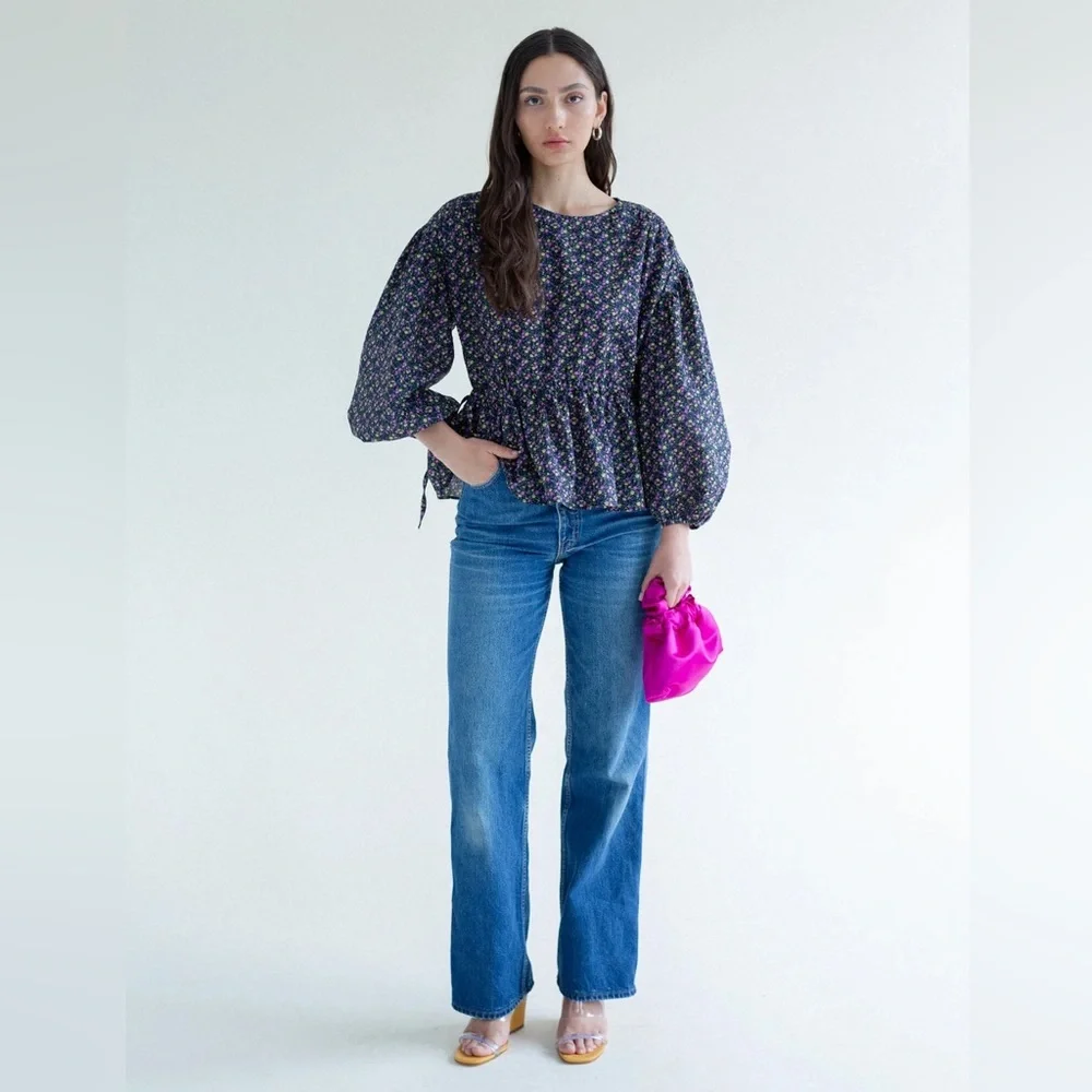 A Bronze Age Ivy Blouse - White Eyelet - Picture 6 of 9